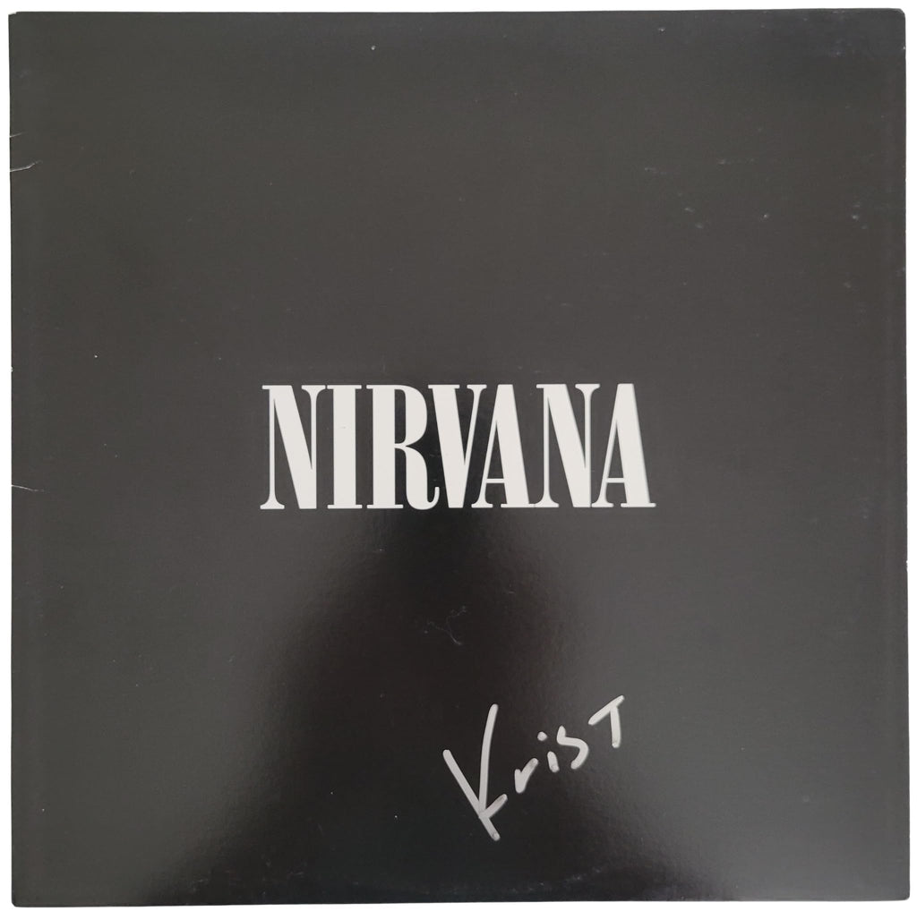 Krist Novoselic signed Nirvana album vinyl Record proof COA autographed STAR