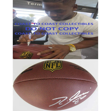 Ricardo Louis, Cleveland Browns, Auburn Tigers, Signed, Autographed, NFL Duke Football, a COA with the Proof Photo of Ricardo Signing Will Be Included