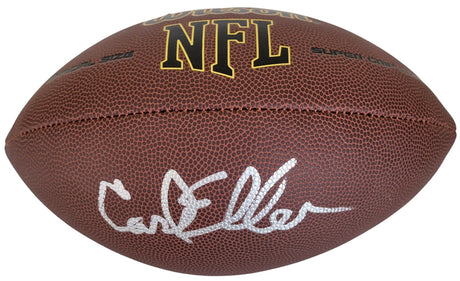 Carl Eller HOF Minnesota Vikings signed NFL football proof COA autographed