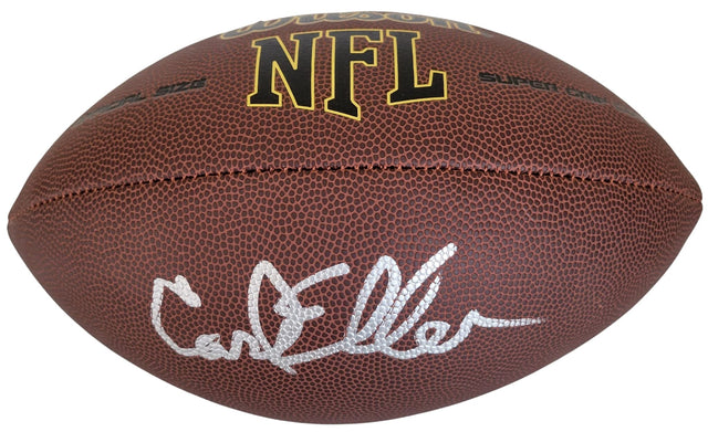 Carl Eller HOF Minnesota Vikings signed NFL football proof COA autographed