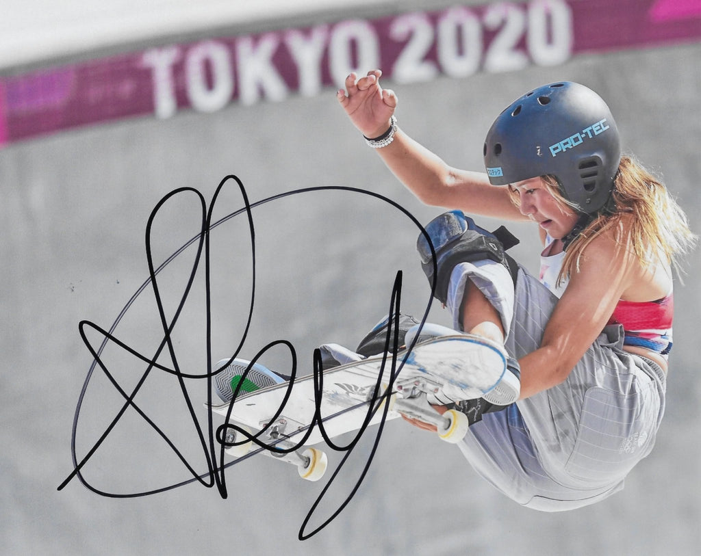 Sky Brown Olympic skateboarder signed 8x10 Photo proof COA autographed.