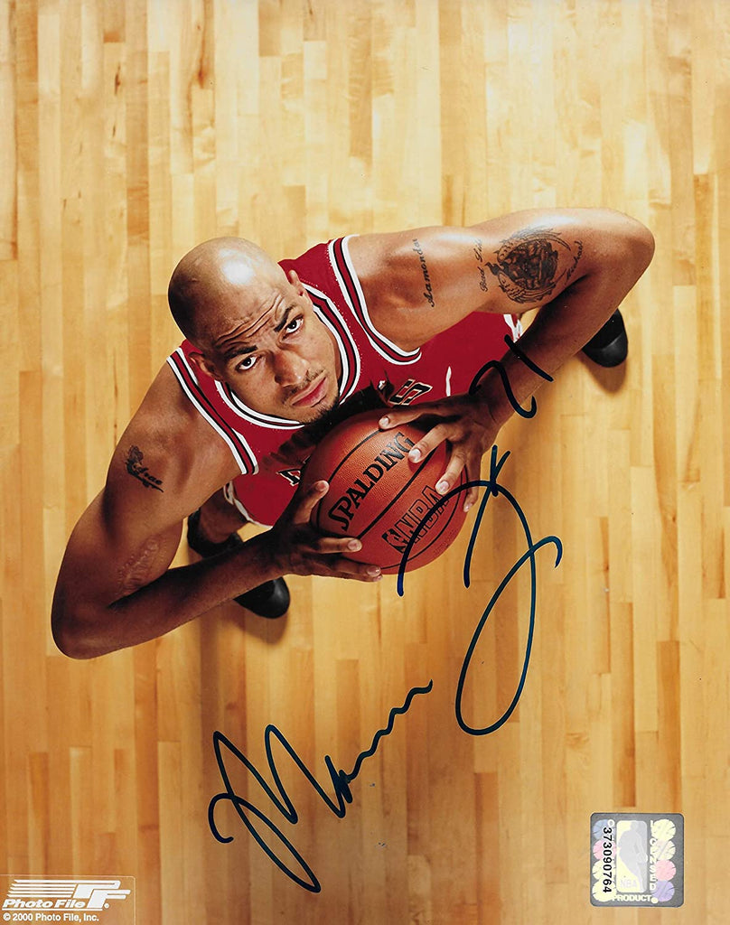Marcus Fizer signed Chicago Bulls basketball 8x10 photo COA