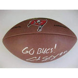 Austin Seferian-Jenkins Tampa Bay Buccaneers signed, autographed logo football - COA and proof