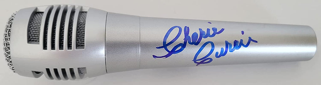 Cherie Currie The Runaway singer signed microphone mic COA exact Proof STAR