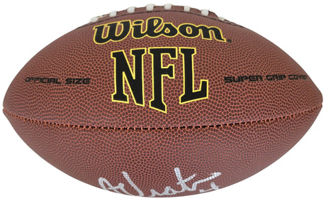 Adam Vinatieri New England Patriots Colts signed NFL football proof COA autographed