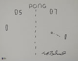 Nolan Bushnell signed autographed 11x14 Pong original sketch Proof Beckett COA Star