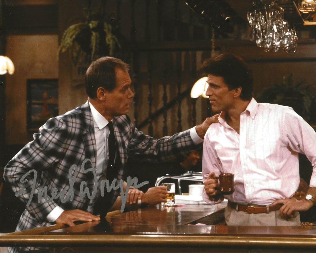 Fred Dryer actor signed Cheers 8x10 photo Proof COA autographed STAR