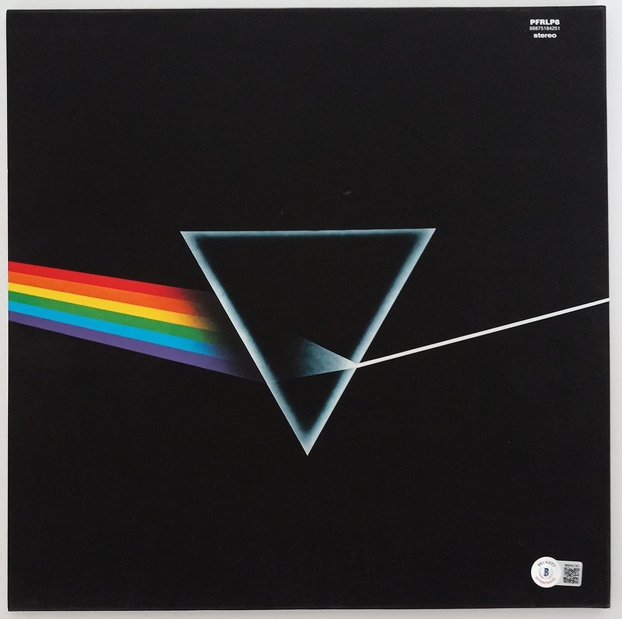 Nick Mason signed autographed Pink Floyd Dark Side of the Moon album proof Beckett COA STAR