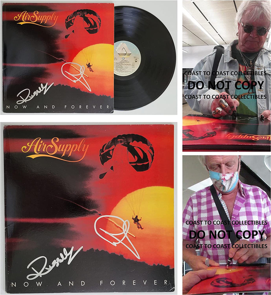 Russell Hitchcock Graham Russell signed Air Supply Now and Forever album proof autographed STAR