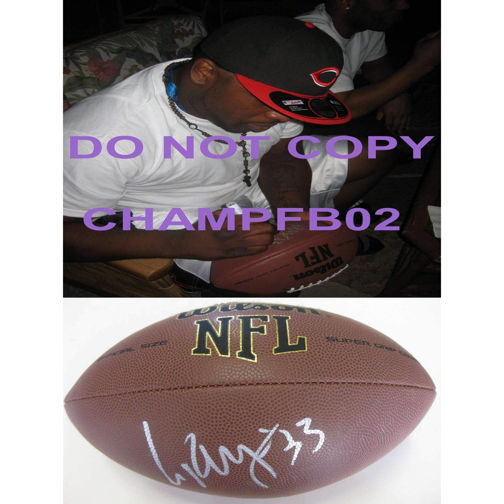Leron Mcclain, New Orleans Saints, Baltimore Ravens, Alabama Crimson Tide, Signed, Autographed, NFL Football , a COA with the Proof Photo of Leron Signing Will Be Included