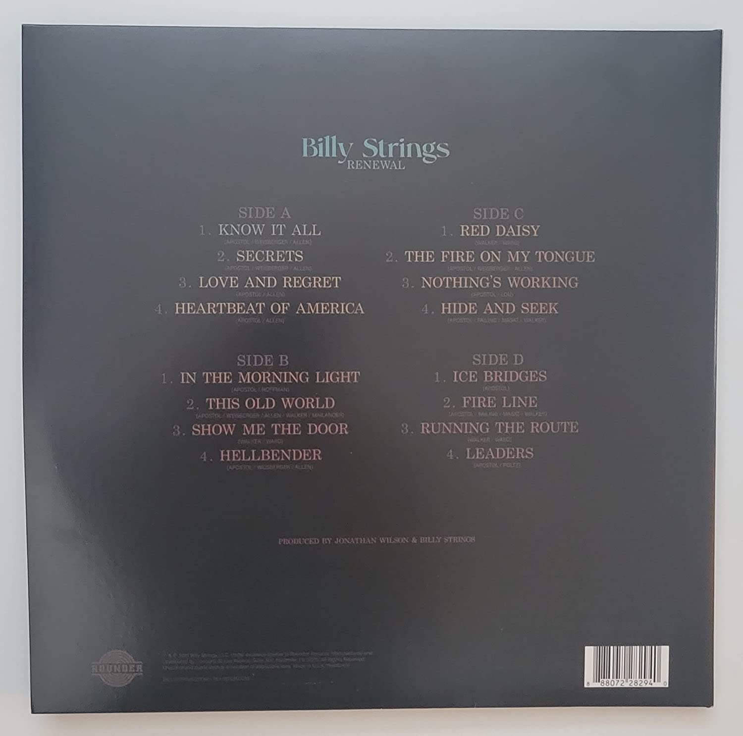 Billy String signed Renewal album vinyl record COA exact proof autographed Star