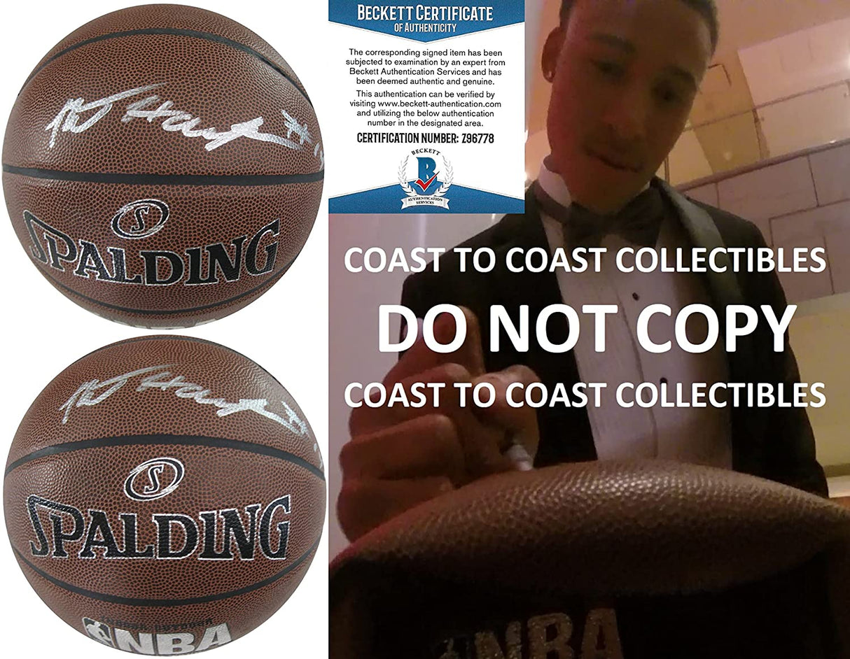 RJ Hampton Orlando Magic New Zealand Breakers signed NBA basketball proof Beckett COA