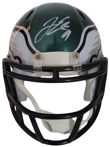 Jake Elliott Signed Philadelphia Eagles Mini Football Helmet Proof COA Autographed