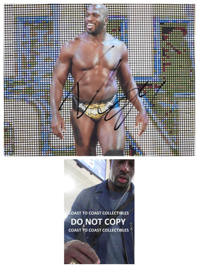 Titus O'Neil HOF WWE Wrestler Signed 8x10 Photo Proof COA Autographed..