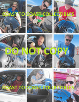 Nascar Drivers signed full size helmet Johnson,Keselowski,Logano + more proof