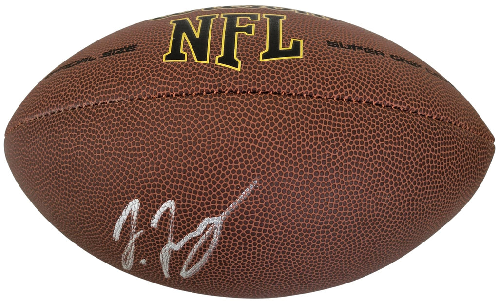 Jerry Jeudy Denver Broncos Alabama signed NFL football proof COA autographed