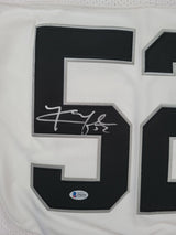 Khalil Mack signed Oakland Raiders football jersey Beckett COA proof autographed