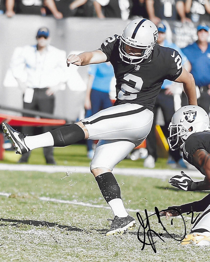 Giorgio Tavecchio, Oakland Raiders, Signed, Autographed, Football 8x10 Photo, a COA with the Proof Photo of Giorgio Signing Will Be Included,