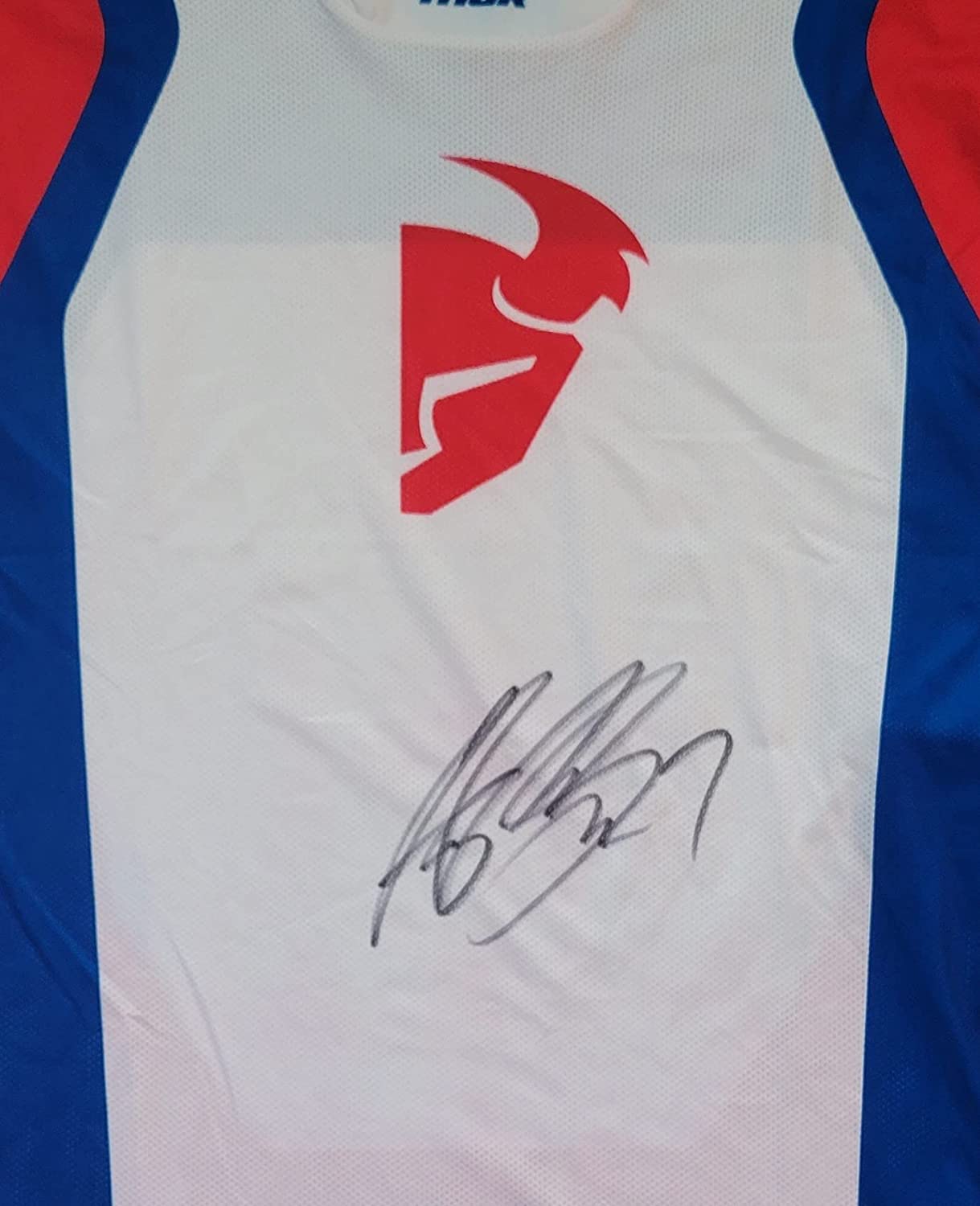 Aaron Plessinger Supercross Motocross signed Thor Jersey COA proof, autographed.