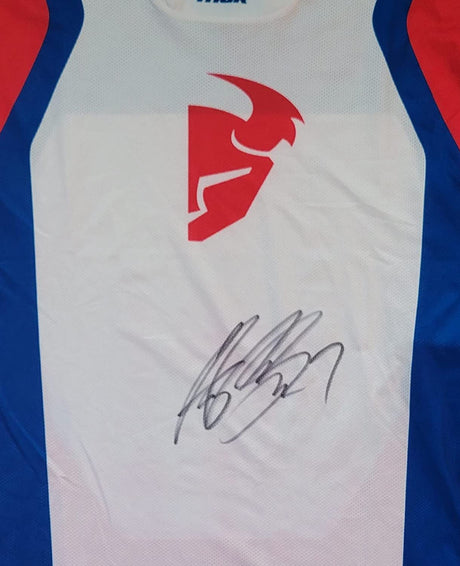 Aaron Plessinger Supercross Motocross signed Thor Jersey COA proof, autographed.