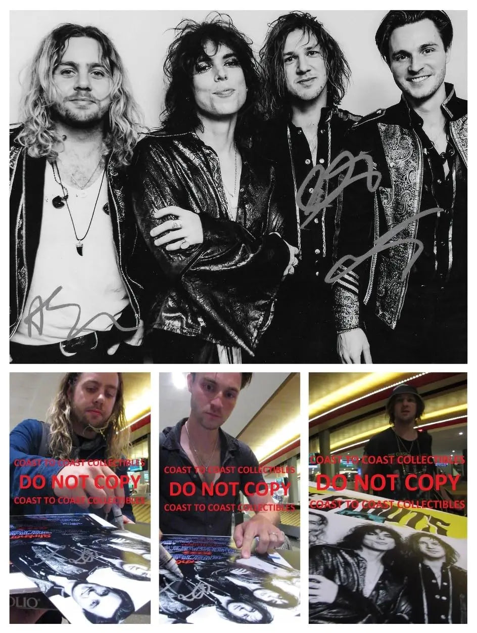 The Struts Band Signed 8x10 Photo Proof COA Autographed Davies,Slack,Elliott star