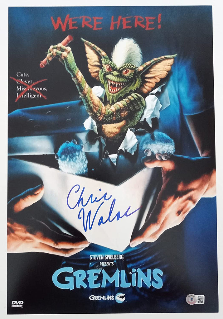 Chris Walas signed autographed 12x18 Gremlins movie poster photo Beckett COA. STAR