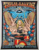 Taylor Hawkins Los Angeles Forum Tribute Concert Poster #995/1350 Foo Fighters STAR