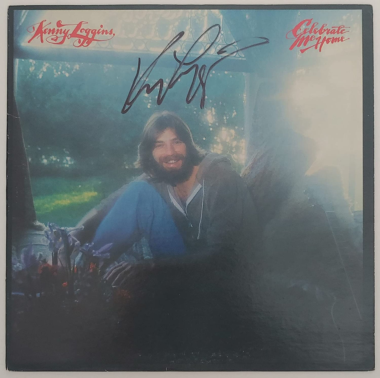 Kenny Loggins signed autographed Celebrate me Home album vinyl proof Beckett COA STAR