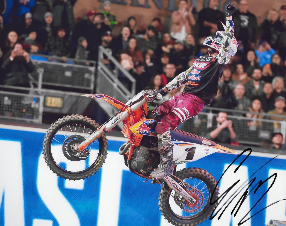 Cooper Webb Supercross Motocross Signed 8x10 Photo COA Proof Autographed.