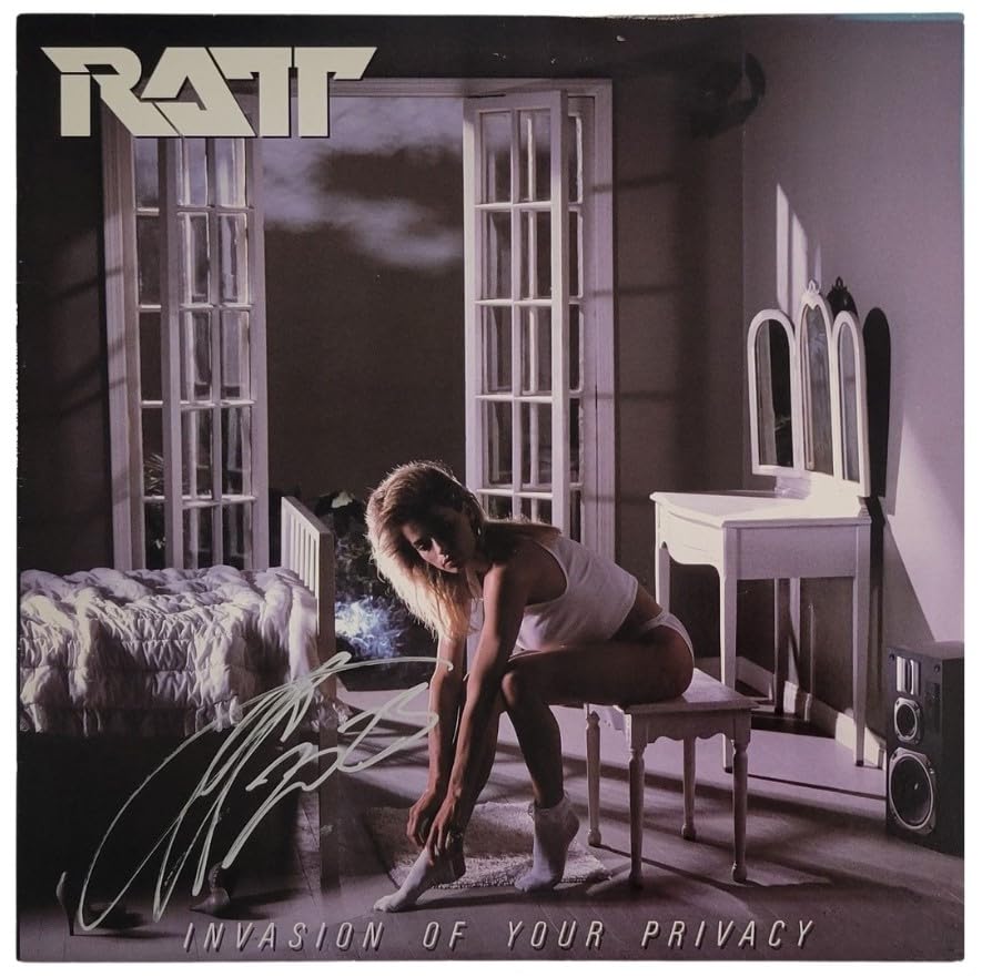 Stephen Pearcy Signed Ratt Invasion of Your Privacy Album Proof Autographed Vinyl Record