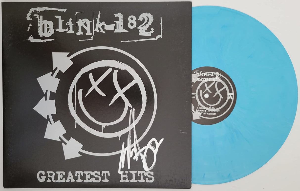Mark Hoppus signed Blink 182 Greatest Hits album COA exact proof STAR autographed