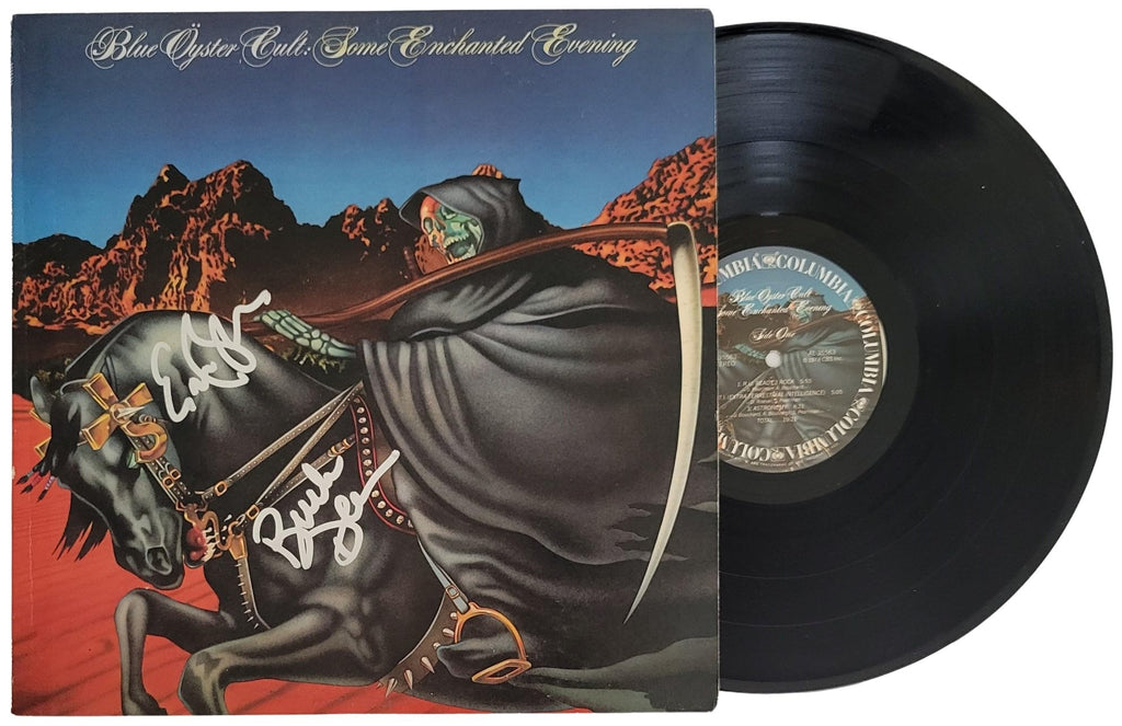 Buck Dharma Eric Bloom Signed Blue Oyster Cult Some Enchanted Evening Album COA Proof Autographed STAR