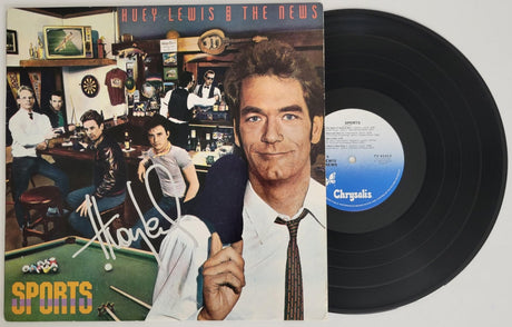 Huey Lewis signed Sports album COA exact proof autographed Vinyl Record STAR