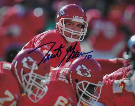 Trent Green signed Kansas City Chiefs football 8x10 photo COA proof autographed