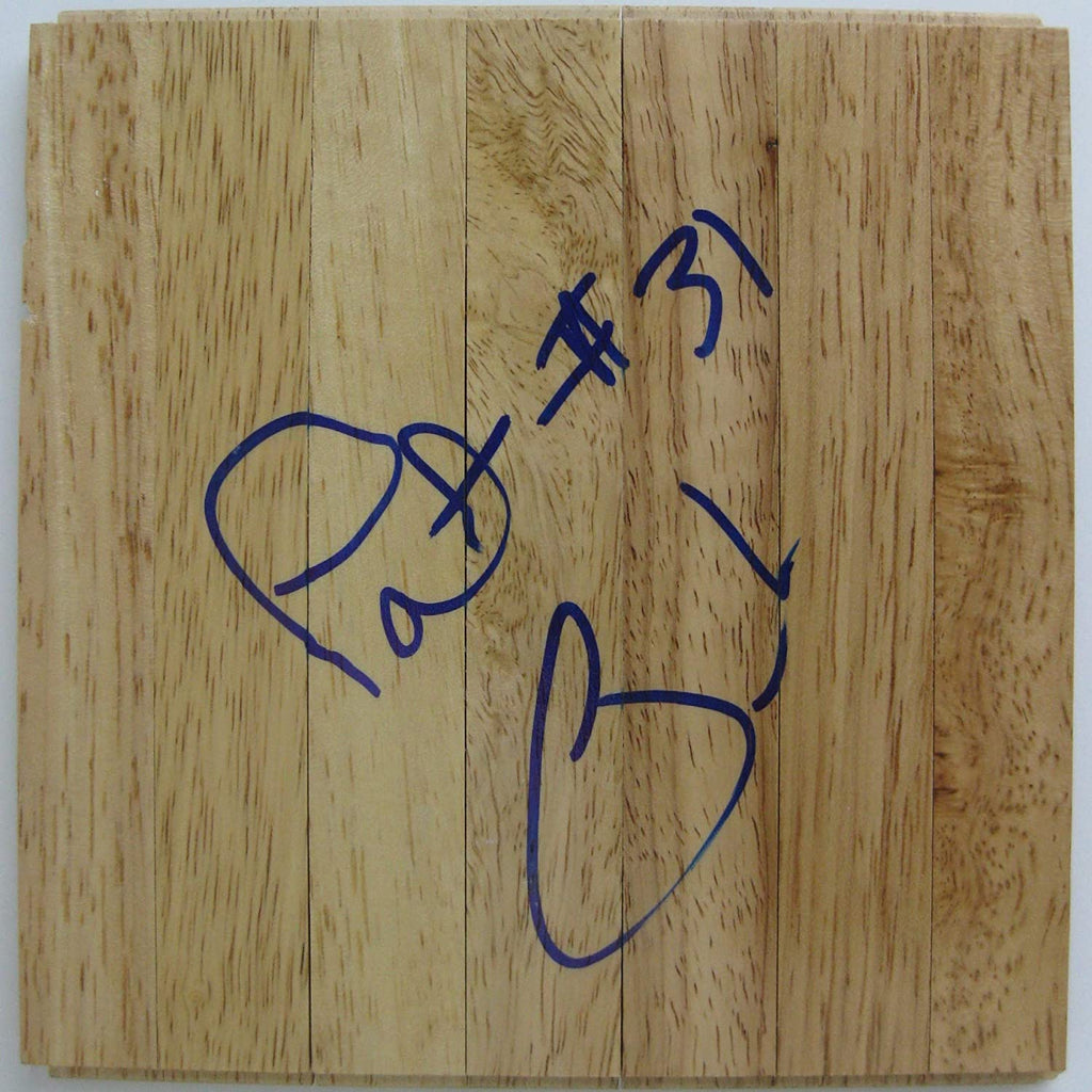 Pat Burke Panathinaikos Real Madrid signed autographed basketball floorboard COA