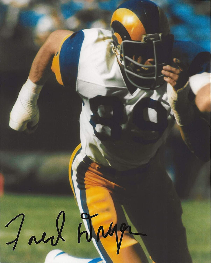 Fred Dryer Los Angeles Rams signed autographed 8x10 photo proof COA.