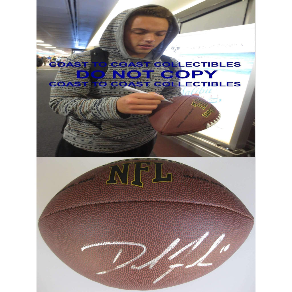David Fales, Chicago Bears, San Jose State Spartans, Signed, Autographed, NFL Football, a Coa with the Proof Photo of David Signing Will Be Included
