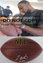 Ty Montgomery New Orleans Saints Packers signed autographed NFL football proof