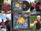 Def Leppard signed Pyromania album COA exact proof Elliott,Allen,Collen,Savage STAR