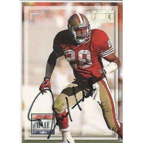 1993, Dana Hall, San Francisco 49ers, Signed, Autographed, Pro Set Football Card, Card # 48,