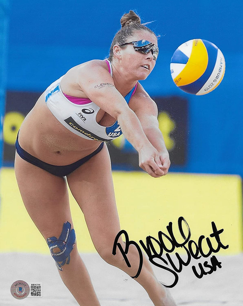 Brooke Sweat USA Beach Volleyball player signed autographed 8x10 photo proof Beckett COA