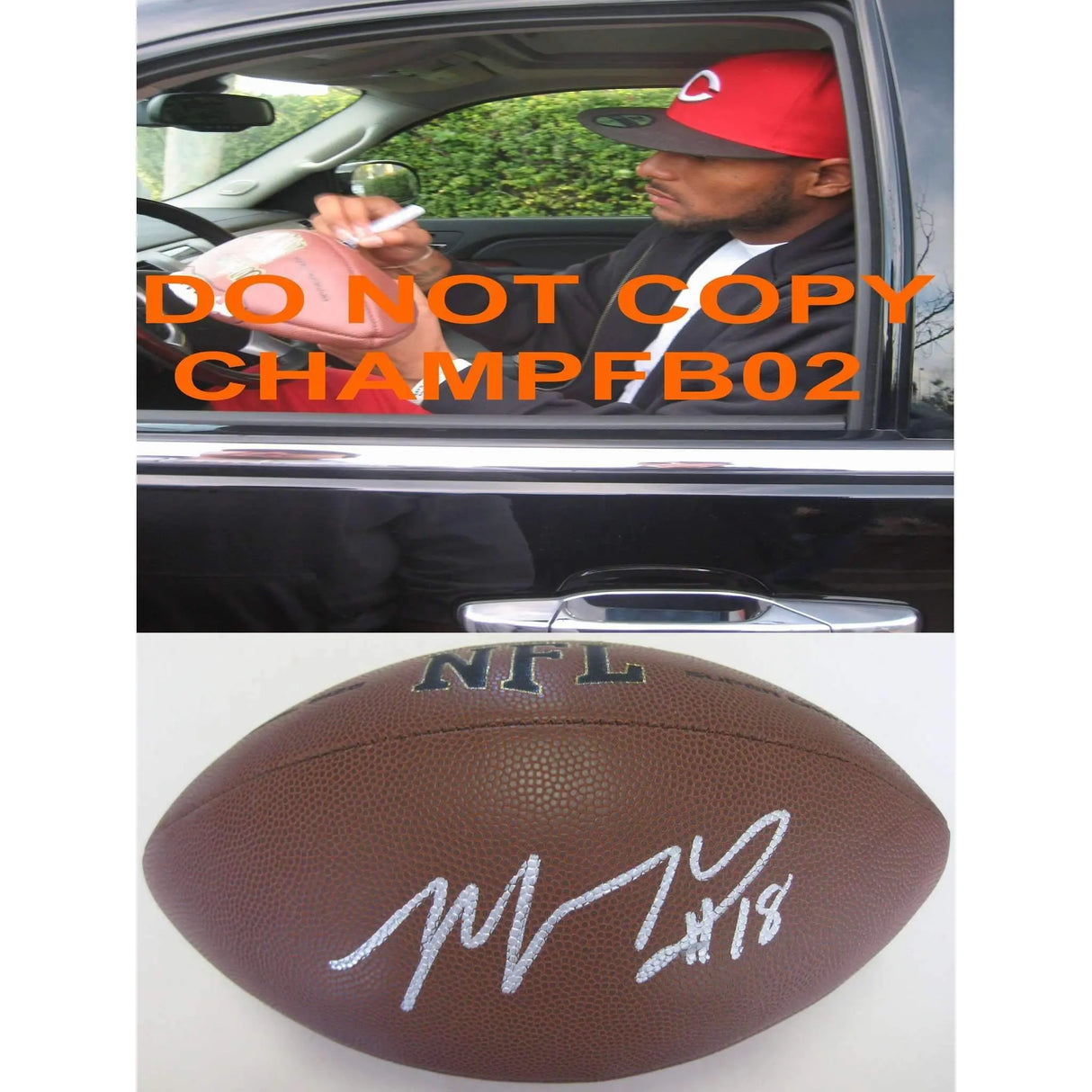 Louis Murphy, New York Giants, Oakland Raiders, Flordia Gators, Signed, Autographed, NFL Football, a COA with the Proof Photo of Louis Signing Will Be Included