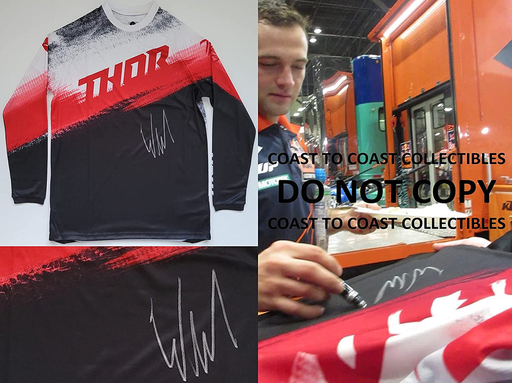 Cooper Webb Supercross motocross signed Thor jersey proof COA, autographed