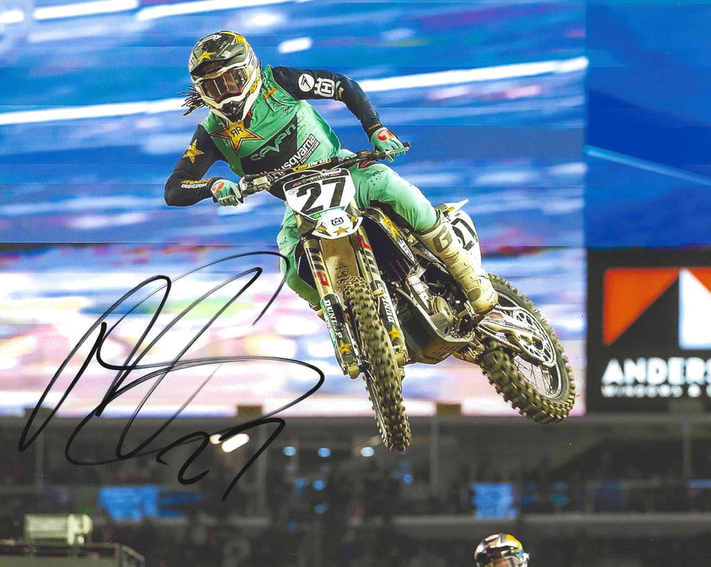 Malcolm Stewart Motocross Supercross Racer Signed 8x10 Photo COA Proof Autographed..