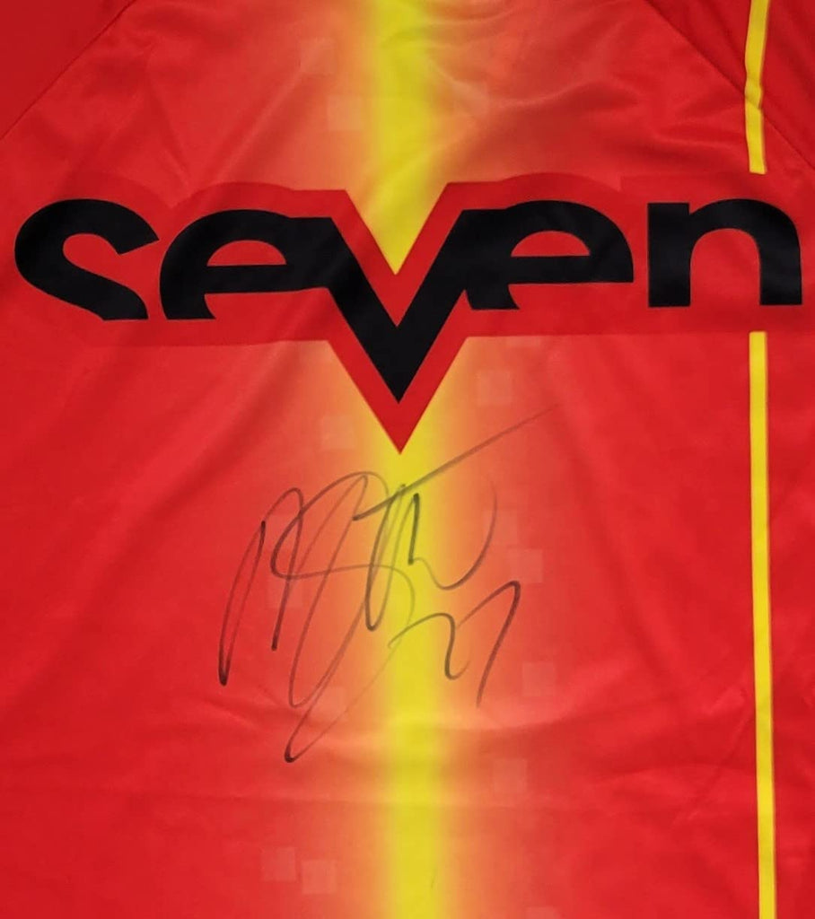 Malcolm Stewart Supercross Motocross signed Seven Jersey proof COA autographed,
