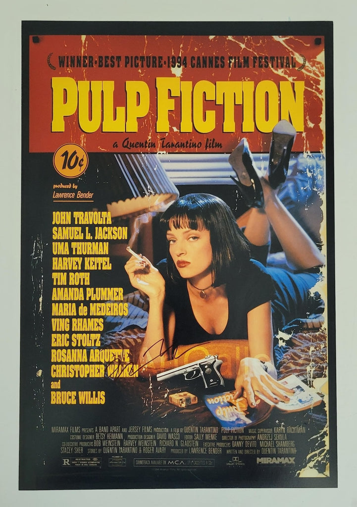 Quentin Tarantino signed Pulp Fiction 12x18 photo COA Proof autographed poster STAR