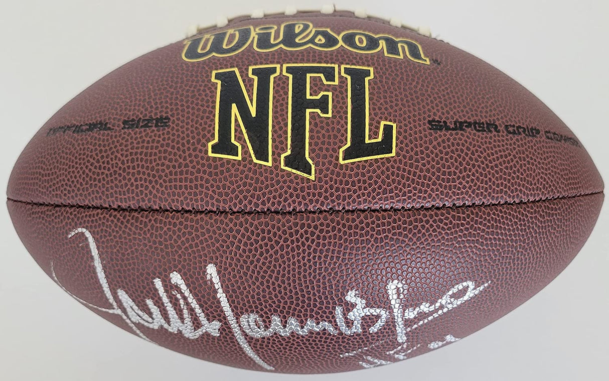 Jack Youngblood LA Rams signed NFL football proof Beckett COA autographed