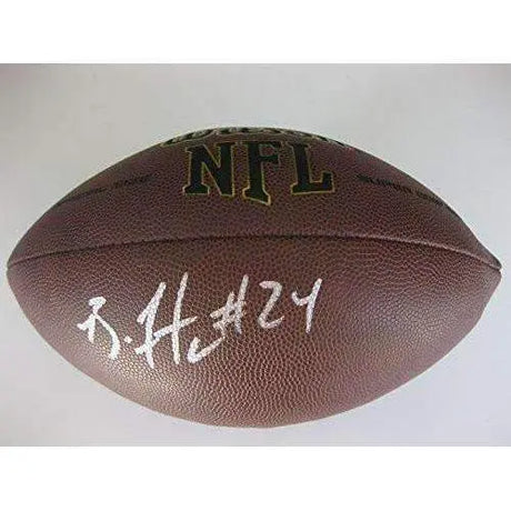 Brandon Flowers San Diego Chargers, Kansas City Chiefs, Virginia Tech signed, autographed football