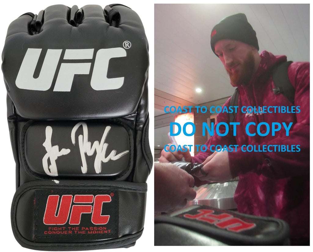 Joe Pyfer Signed UFC Glove MMA COA Exact Proof Autographed Mixed Martial Artist