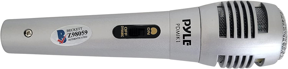 John Cougar Mellencamp signed microphone mic exact proof Beckett COA autographed STAR